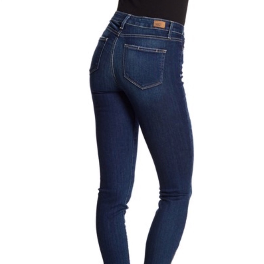 Dark wash skinny jeans
